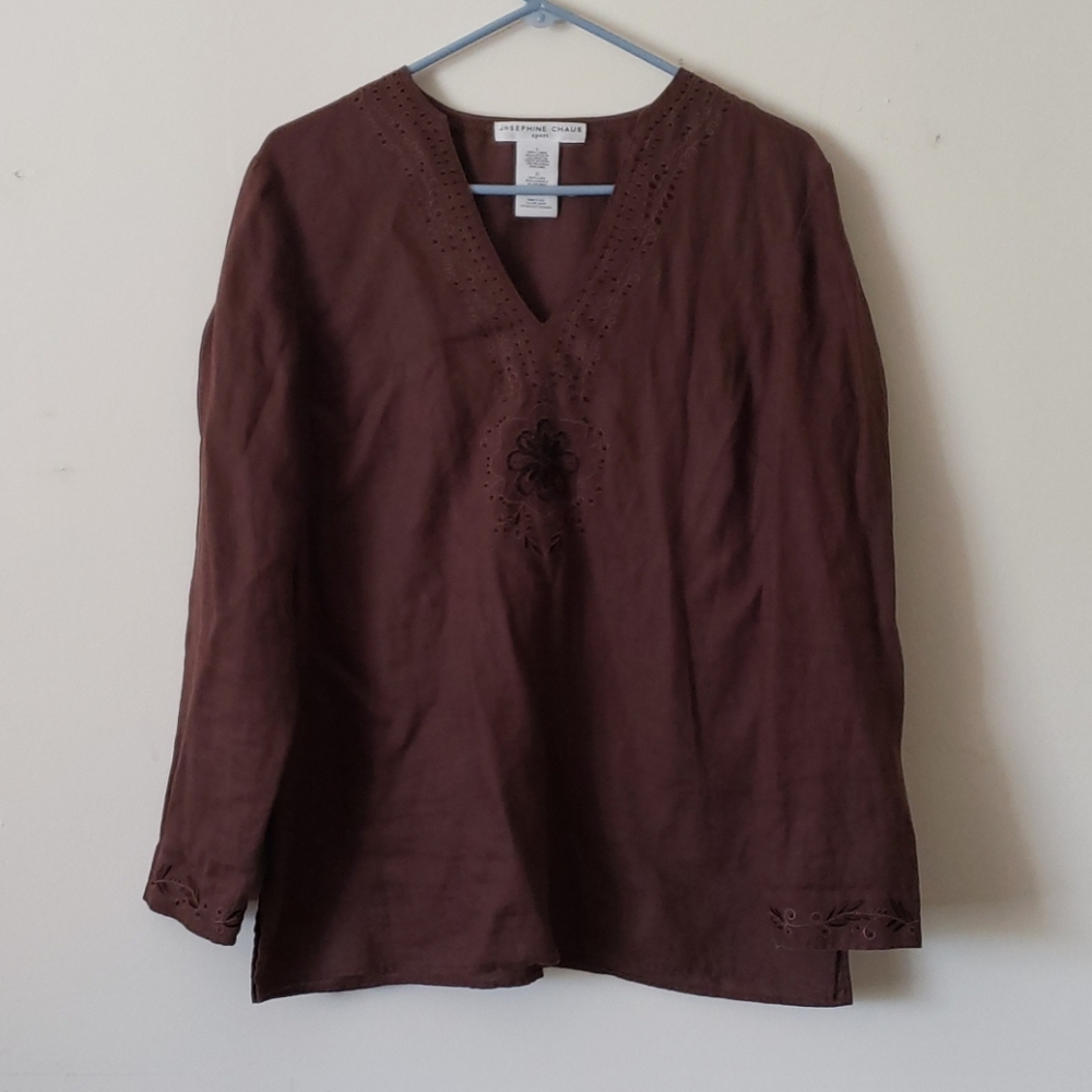 Josephine Chaus Linen Top